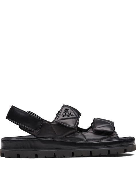 prada puffer sandals|farfetch prada shoes.